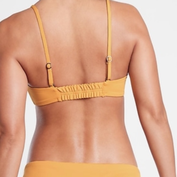 NWT Athleta Sculpted Bikini Top Yellow - Picture 2 of 5